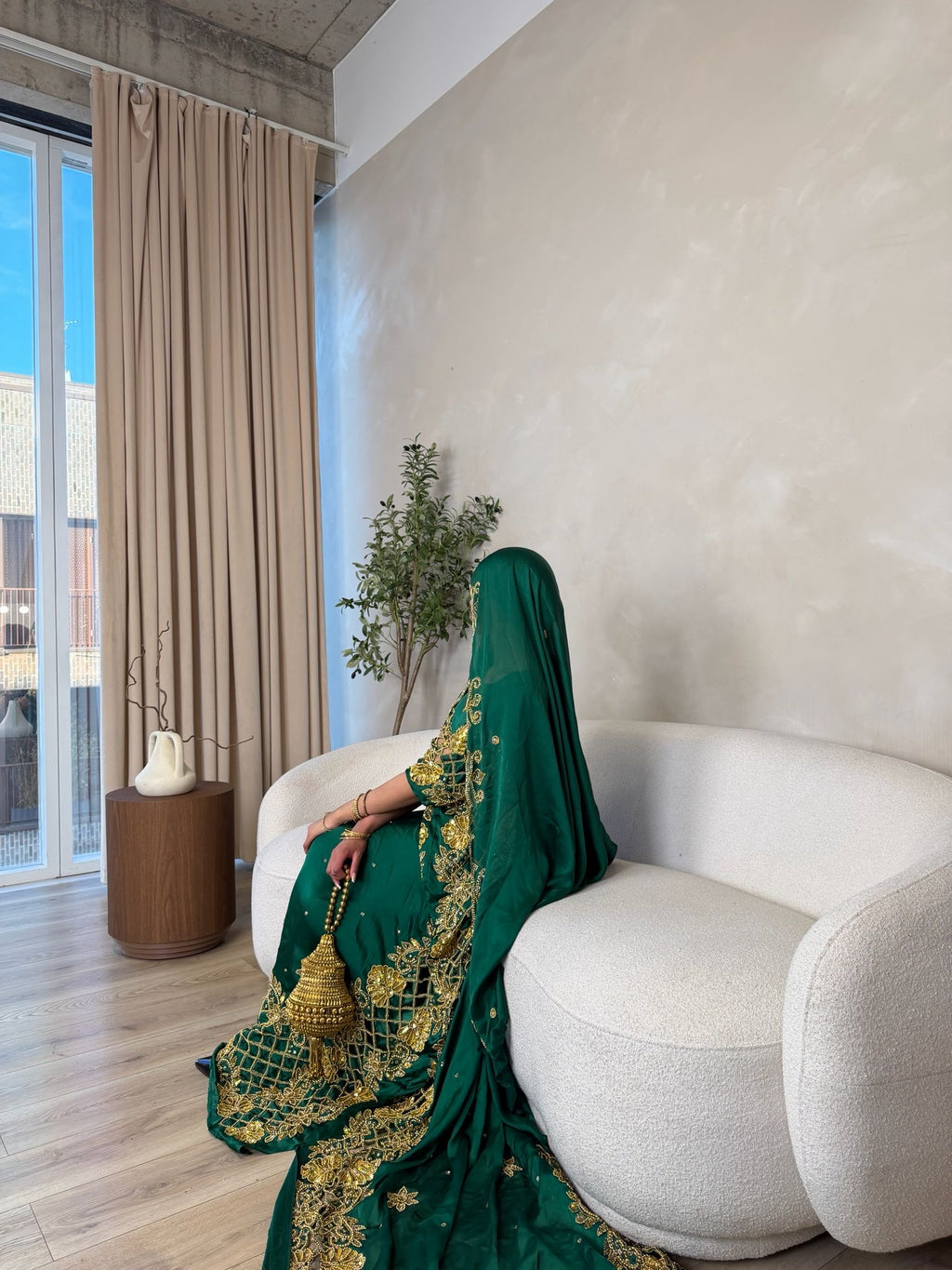 Dark green Bridal Dirac